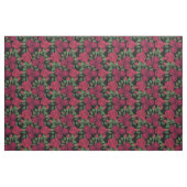 Rote Rosen auf schwarz. Stoff (Fat Quarter (45,7 x 55,9 cm))