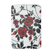 Rote Rosen. Badematte (Vorderseite Vertikal)