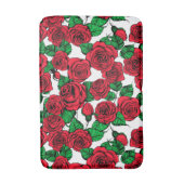 Rote Rosen Badematte (Vorderseite Vertikal)