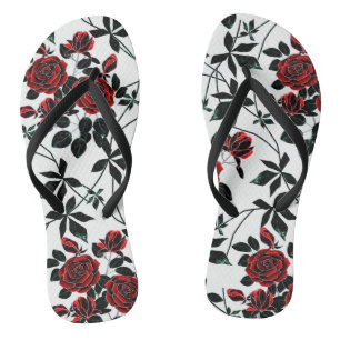 Rote Rosen . Badesandalen