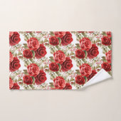 Rote Rosen Badhandtuch Set (Handtuch)