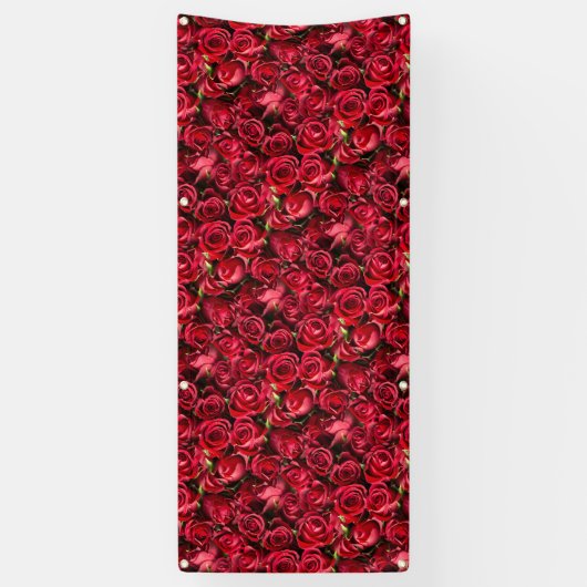 Rote Rosen Banner (Vertikal)