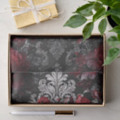 Rote Rosen Barock Dekupage Seidenpapier (Geschenk)