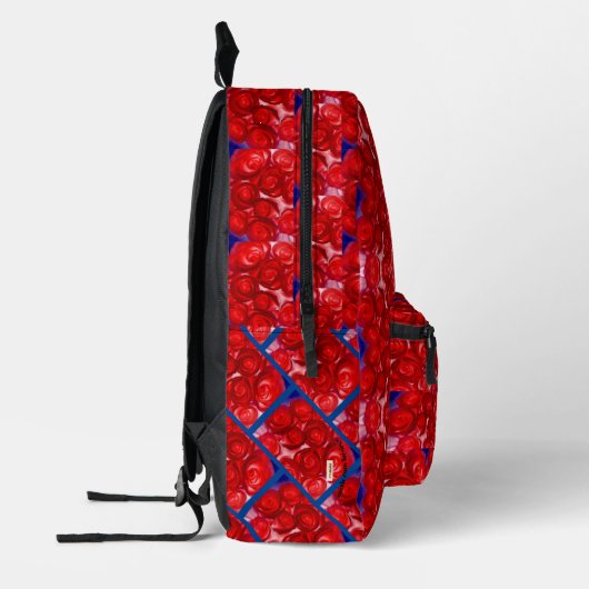 Rote Rosen Bedruckter Rucksack (Links)