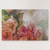 Rote Rosen bei getapptem Sonnenlicht Puzzle (Horizontal)