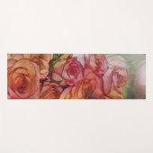 Rote Rosen bei getapptem Sonnenlicht Yogamatte (Vorderseite (Horizontal))