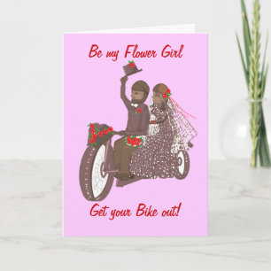 Rote Rosen Biker/Motorrad-Hochzeitkarte, Produkte Einladung