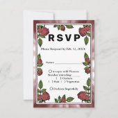 Rote Rosen Bilder in Red Clouds anzeigen UAWG & Me RSVP Karte (Vorderseite)