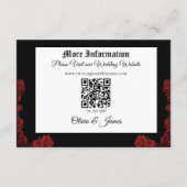 Rote Rosen Black Gothic Begleitkarte (Rückseite)