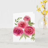 Rote Rosen-Blankenkarte Karte (Gelbe Blume)