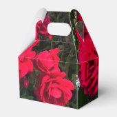 Rote Rosen blühen Geschenkschachtel (Vorderseite)