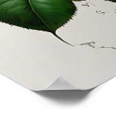 Rote Rosen Blume Art Print Poster (Ecke)