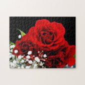 Rote Rosen Blume Jigsaw Puzzle (Horizontal)