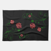 Rote Rosen Blume Küchentuch (Horizontal)