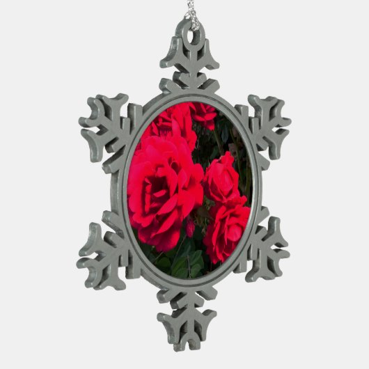 Rote Rosen Blume Ornament (Links)