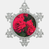 Rote Rosen Blume Ornament (Vorderseite)