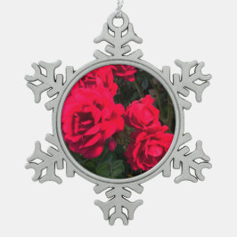 Rote Rosen Blume Ornament