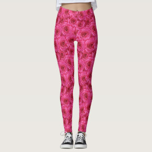 Rote Rosen, Blume, rot Leggings