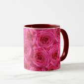 Rote Rosen, Blume, Rot, Liebe Tasse (VorderseiteRechts)