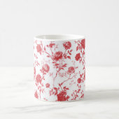 Rote Rosen Blumen Kaffeetasse (Mittel)