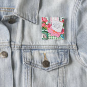 Rote Rosen Blumenbriefumschlag Muttertag Button (Beispiel)