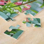 Rote Rosen Blumengarten Puzzle (Seite)