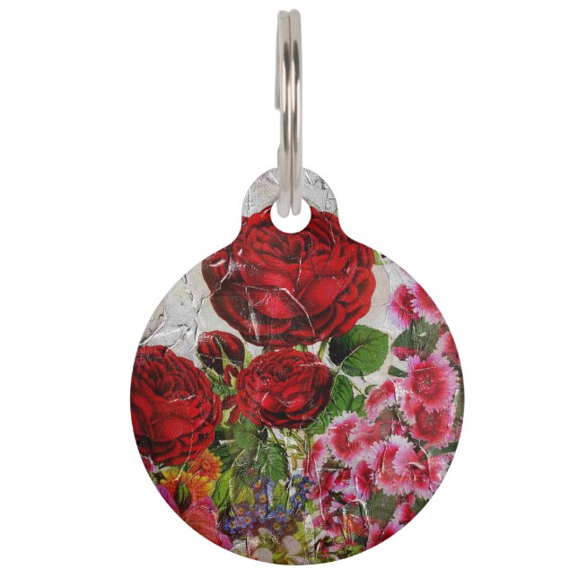 Rote Rosen Blumengarten Tiermarke (Vorderseite)