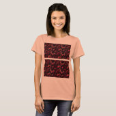 Rote Rosen Blumenkleid T - Shirt (Vorne ganz)