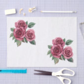 Rote Rosen Blumenkohl Liebe Seidenpapier (Handwerk)