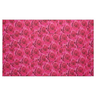 Rote Rosen Blumenmuster Stoff