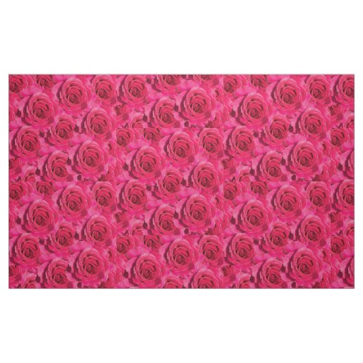 Rote Rosen Blumenmuster Stoff (Fat Quarter (45,7 x 55,9 cm))