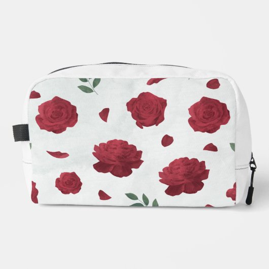 Rote Rosen Blumenprint Cut Sew Tasche (Vorderseite)