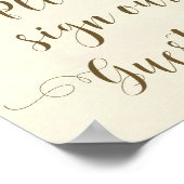 rote Rosen Blumenzelt Hochzeitsfeier Gästebuchpost Poster (Ecke)