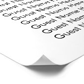 rote Rosen Blumenzwiebelplan Poster (Ecke)