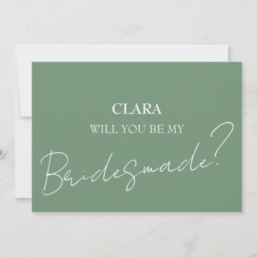 Rote Rosen Boho Wedding Bridesmade Einladung (Vorderseite)