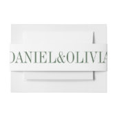 Rote Rosen Boho Wedding Einladungsbanderole (Vorderseite Beispiel)