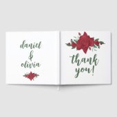 Rote Rosen Boho Wedding Gästebuch (Voll)