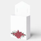 Rote Rosen Boho Wedding Geschenkschachtel (Geöffnet)