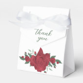 Rote Rosen Boho Wedding Geschenkschachtel (Vorderseite)