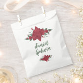 Rote Rosen Boho Wedding Geschenktütchen (Ausgeschnitten)