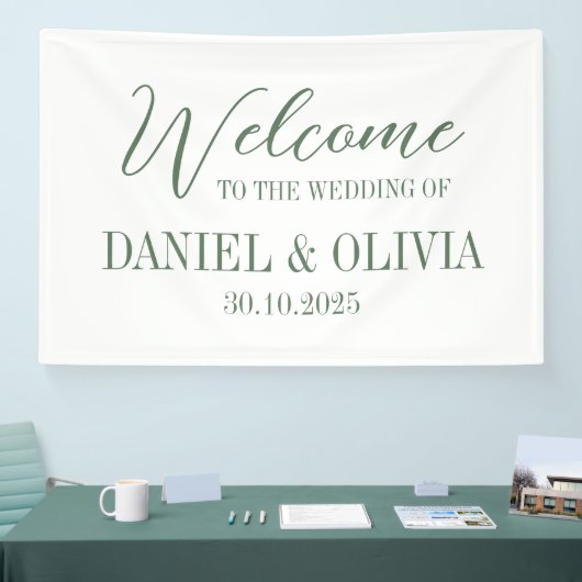 Rote Rosen Boho Wedding Seating Charts Banner (Messe)