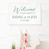 Rote Rosen Boho Wedding Seating Charts Banner (InSitu)