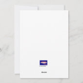 Rote Rosen Boquet Feiertagskarte (Rückseite)