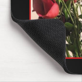 Rote Rosen boquet mousepad (Ecke)