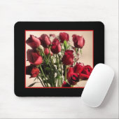 Rote Rosen boquet mousepad (Mit Mouse)