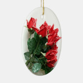 Rote Rosen Bouquet Keepake Ornamente (Rechts)