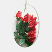 Rote Rosen Bouquet Keepake Ornamente (Links)