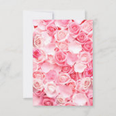 Rote Rosen Brautparty Dankeskarte (Rückseite)