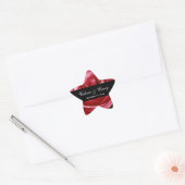 Rote Rosen Bride Groom Wedding Sticker V004 (Umschlag)