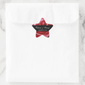 Rote Rosen Bride Groom Wedding Sticker V004 (Tasche)